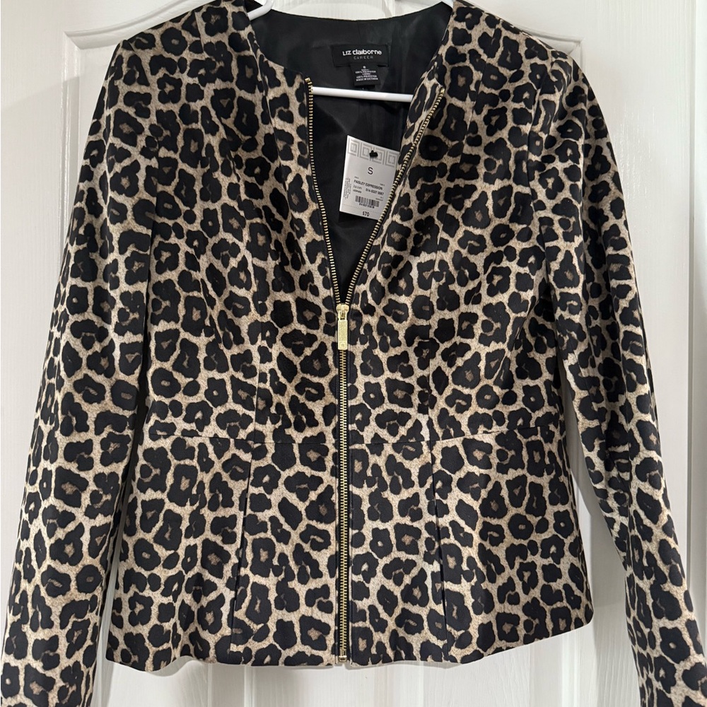 Liz Claiborne Women's Leopard Print Jacket